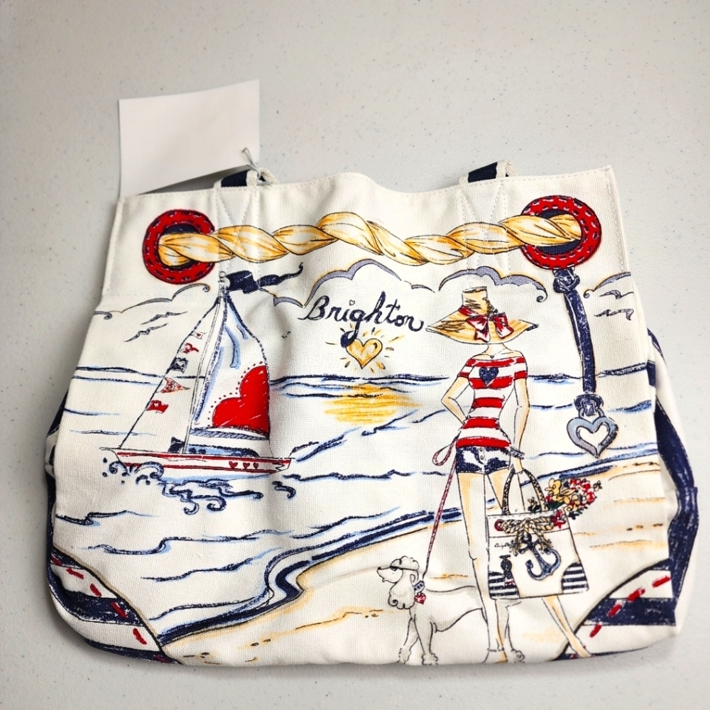 Brighton Boardwalk Tote Beach Pool Bag New Collectable